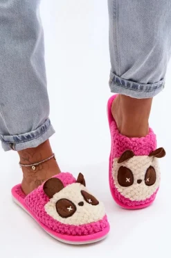 Ciepłe Kapcie Damskie Różowe Priseth