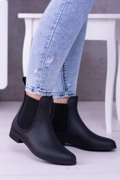 Czarne Damskie Kalosze Sztyblety Amara