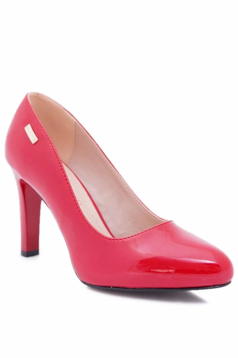 Czółenka Damskie Lakierowane Czółenka Sergio Leone Czerwone Campbell