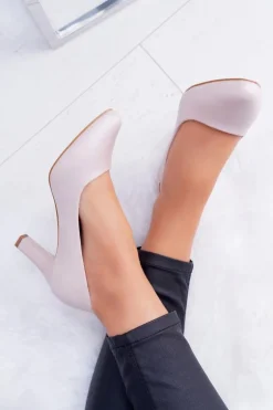 Czółenka damskie Sergio Leone Różowe Perłowe Orsola