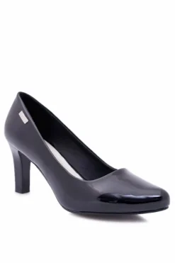 Czółenka damskie Sergio Leone Czarne Lakierowane Orsola