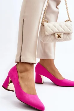 Czółenka Na Słupku Fuksja Stelloria