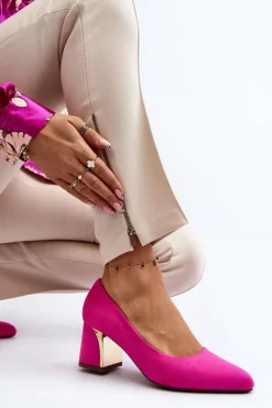 Czółenka Na Słupku Fuksja Stelloria