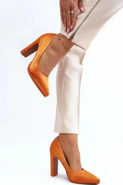 Czółenka Na Słupku Pomarańczowe Piatti