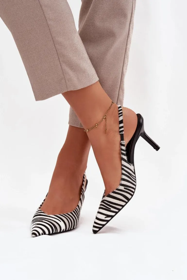 Czółenka Na Szpilce Zebra Phelia