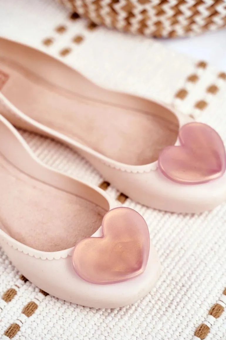 Damskie Baleriny Pachnące Gumowe ZAXY Beżowe FF285051