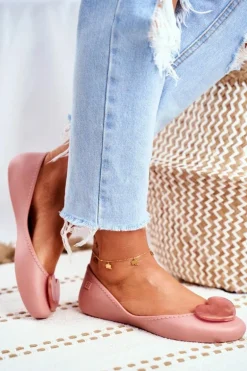 Damskie Baleriny Pachnące Gumowe ZAXY Różowe FF285052