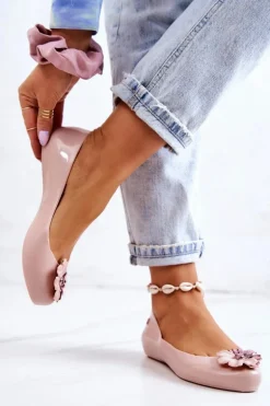 Damskie Baleriny Pachnące Gumowe ZAXY JJ285051 Nude