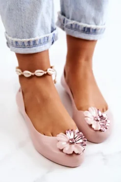 Damskie Baleriny Pachnące Gumowe ZAXY JJ285051 Nude