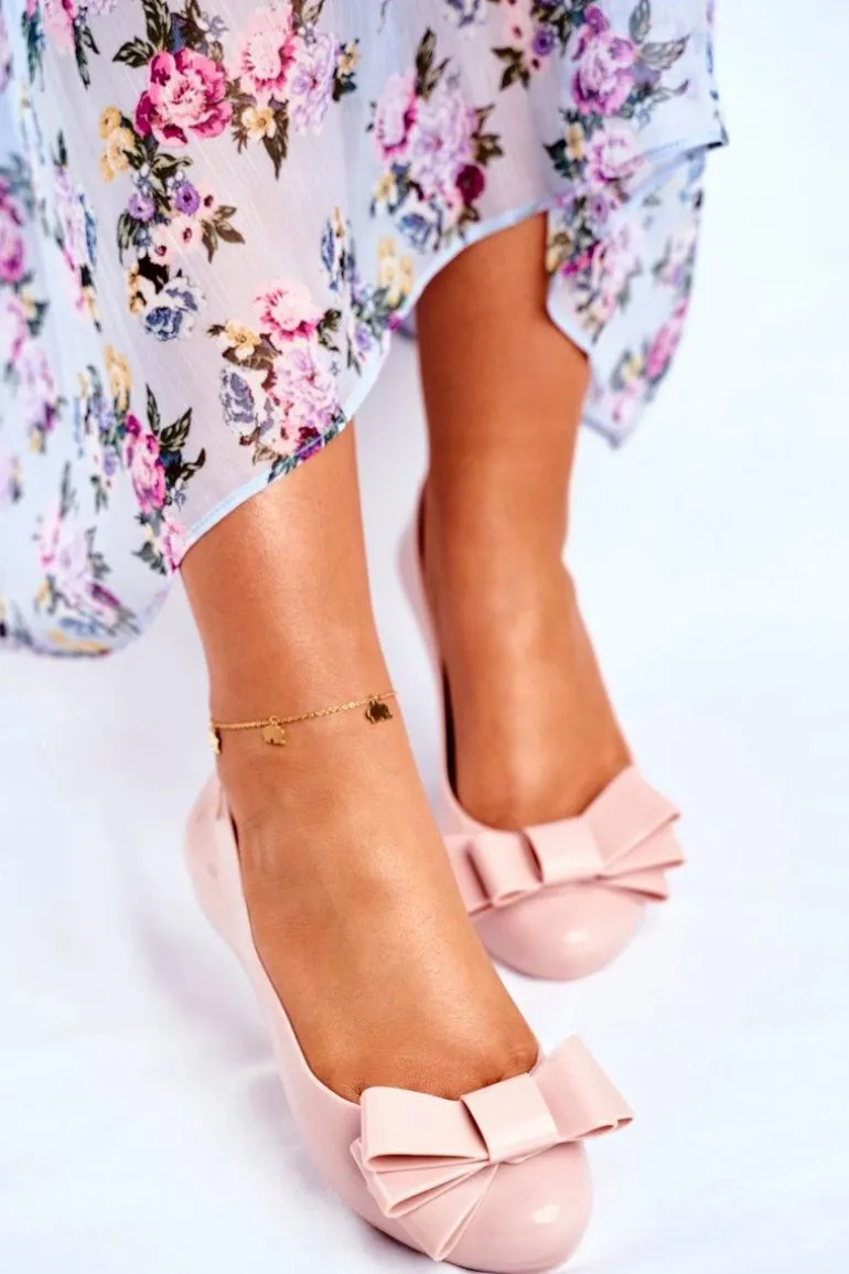 Damskie Baleriny Pachnące Gumowe ZAXY Jasno Różowe FF285058