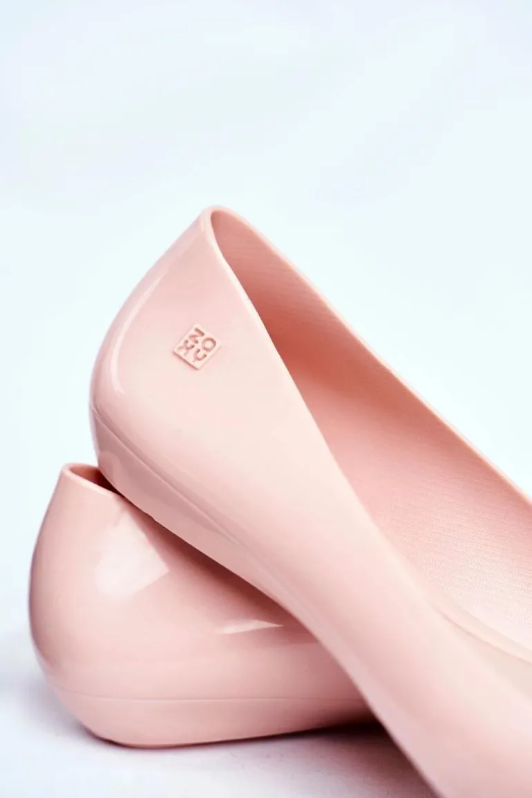 Damskie Baleriny Pachnące Gumowe ZAXY Jasno Różowe FF285058