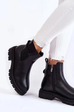 Damskie Botki La.Fi 250005B-PU Czarne