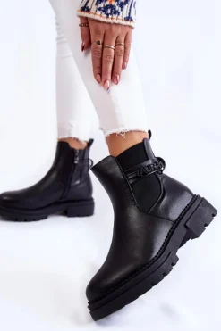 Damskie Botki La.Fi 250005B-PU Czarne