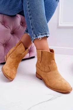 Damskie Botki Na Koturnie Camel Evana