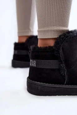 Damskie Botki Śniegowce Big Star KK274622 Czarne