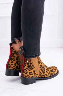 Damskie Botki w Panterkę Sztyblety Midas