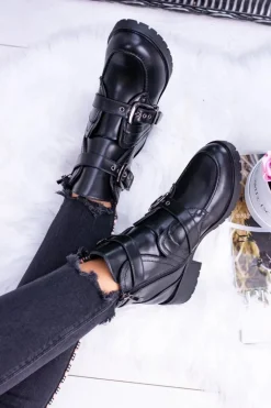 Damskie Botki Z Klamrami Ocieplane Skadi