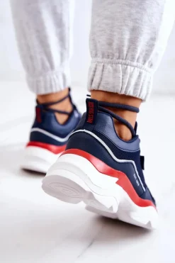 Damskie Buty Sportowe Big Star JJ274A117 Granatowe