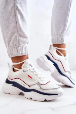 Damskie Buty Sportowe Big Star JJ274A116 Białe