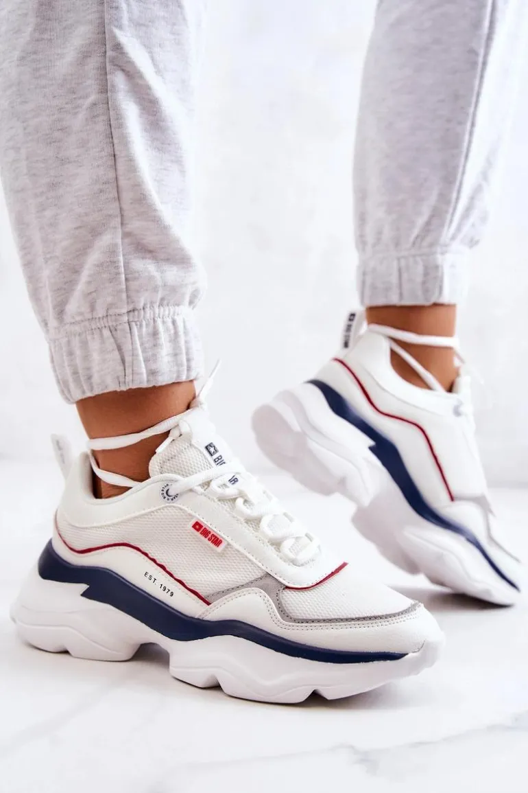 Damskie Buty Sportowe Big Star JJ274A116 Białe