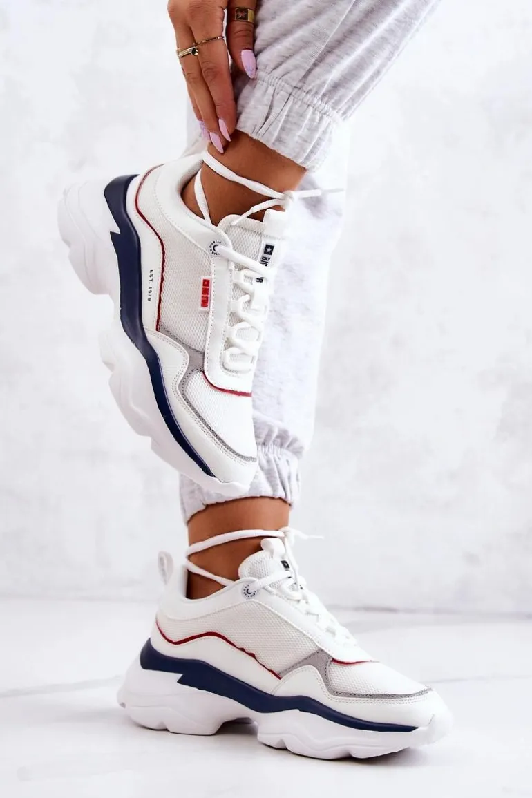 Damskie Buty Sportowe Big Star JJ274A116 Białe