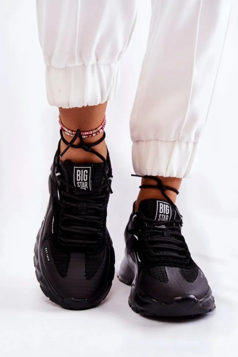 Damskie Buty Sportowe Big Star KK274056 Czarne