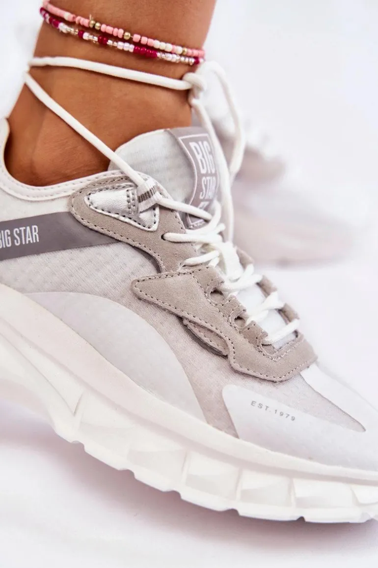 Damskie Buty Sportowe Big Star KK274057 Białe