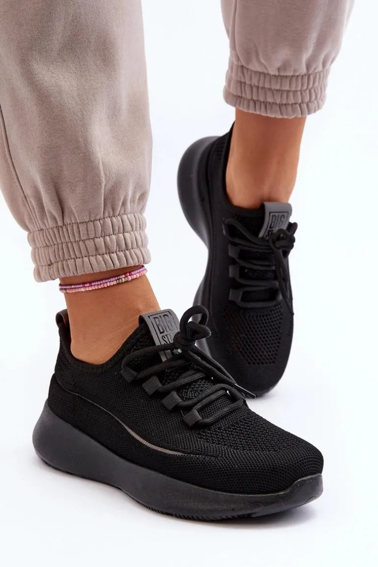 Damskie Buty Sportowe Big Star NN274663 Czarne
