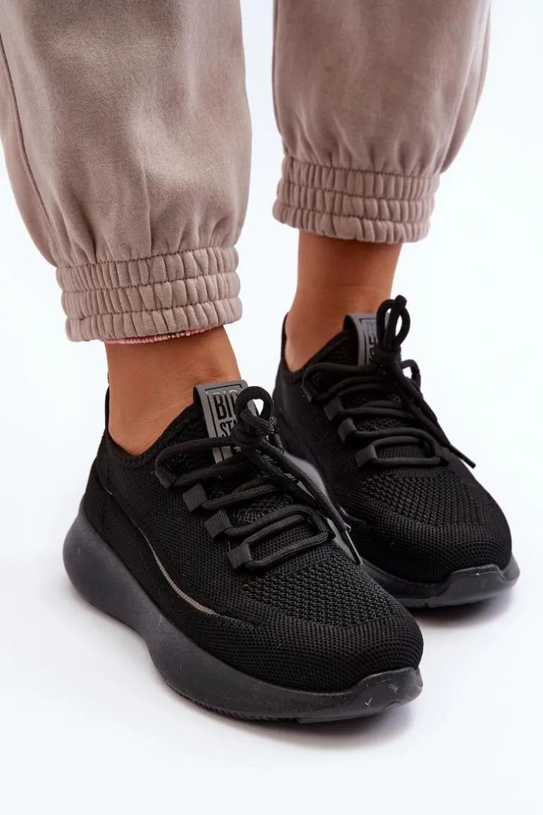 Damskie Buty Sportowe Big Star NN274663 Czarne