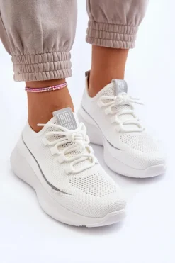Damskie Buty Sportowe Big Star NN274662 Białe