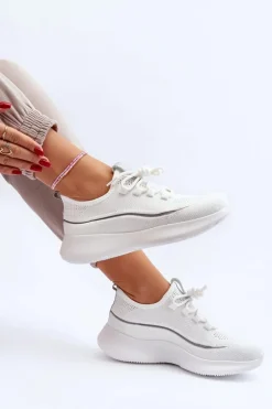 Damskie Buty Sportowe Big Star NN274662 Białe