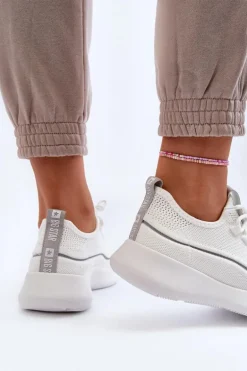 Damskie Buty Sportowe Big Star NN274662 Białe