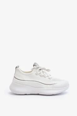 Damskie Buty Sportowe Big Star NN274662 Białe