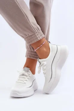 Damskie Buty Sportowe Big Star NN274662 Białe