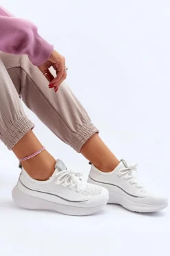 Damskie Buty Sportowe Big Star NN274662 Białe