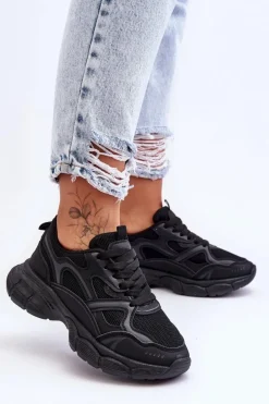 Damskie Buty Sportowe Czarne Contiro