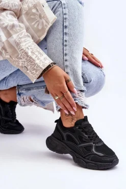 Damskie Buty Sportowe Czarne Contiro