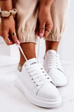 Damskie Buty Sportowe GOE JJ2N4051 Biało-Różowe