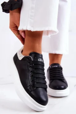 Damskie Buty Sportowe GOE JJ2N4052 Czarno-Białe