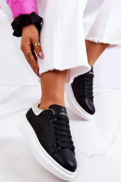 Damskie Buty Sportowe GOE JJ2N4052 Czarno-Białe