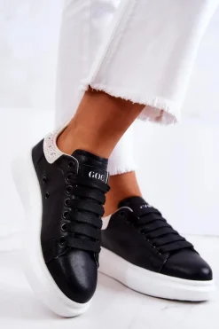 Damskie Buty Sportowe GOE JJ2N4052 Czarno-Białe