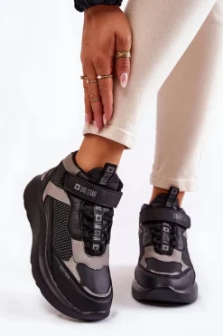 Damskie Buty Sportowe Memory Foam System Big Star KK274403 Czarne