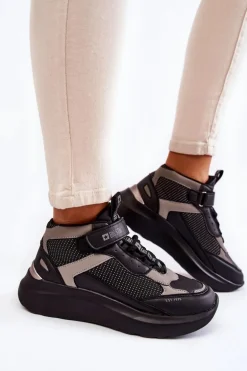 Damskie Buty Sportowe Memory Foam System Big Star KK274403 Czarne