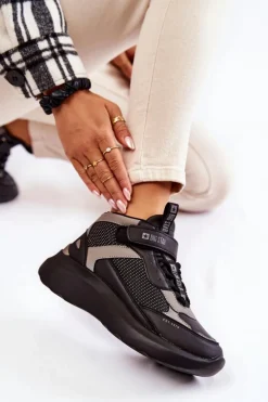 Damskie Buty Sportowe Memory Foam System Big Star KK274403 Czarne