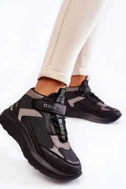 Damskie Buty Sportowe Memory Foam System Big Star KK274403 Czarne