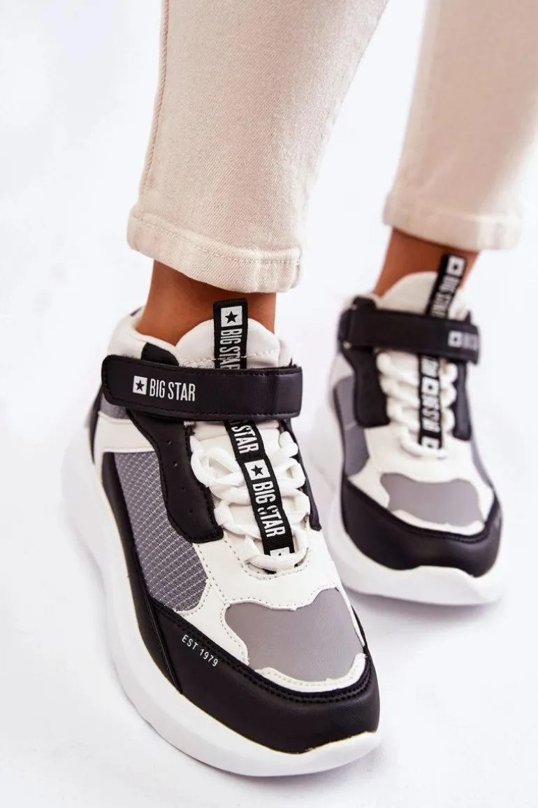 Damskie Buty Sportowe Memory Foam System Big Star KK274405 Białe