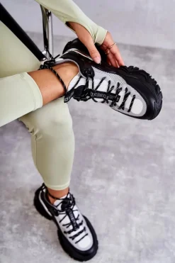 Damskie Buty Sportowe Memory Foam System Big Star KK274053 Czarno-Szare