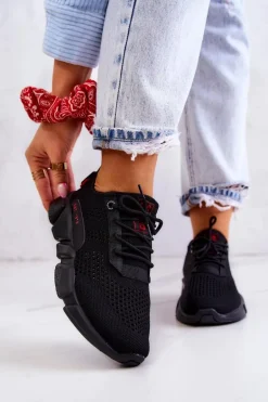 Damskie Buty Sportowe Memory Foam Big Star JJ274273 Czarne