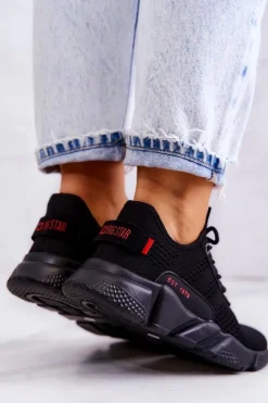 Damskie Buty Sportowe Memory Foam Big Star JJ274273 Czarne