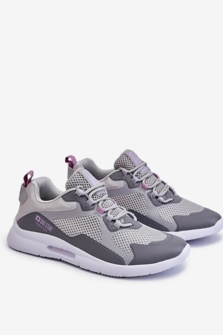 Damskie Buty Sportowe Sneakersy Big Star LL274371 Szare